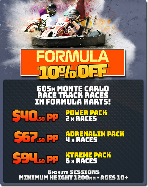 Formula Race Kart Gift Vouchers